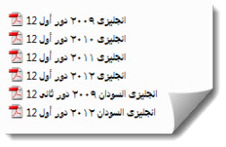 امتحانات الانجليزى سنوات سابقة للثانوية العامة الصف الثالث