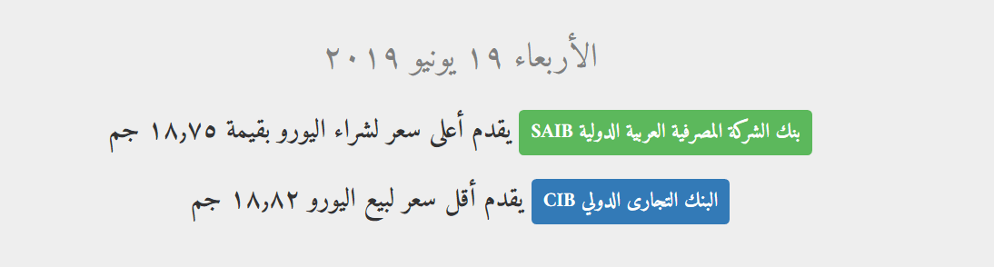 كل البنوك اعرف أسعار العملات اليوم الأربعاء 19 6 2019 مقابل