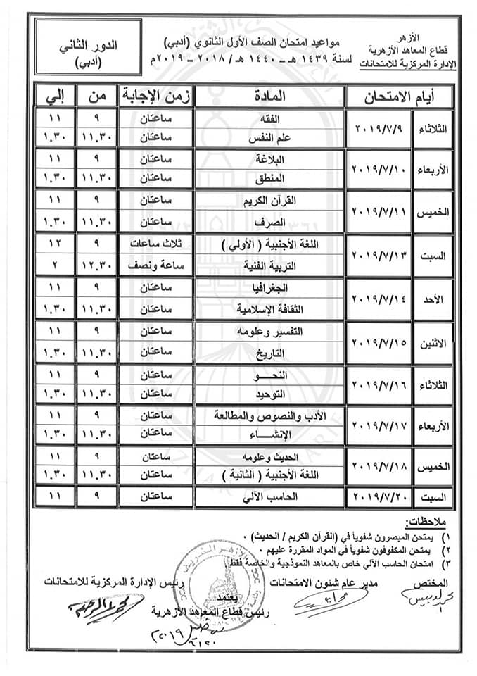 مواد الأدبي ثاني ثانوي