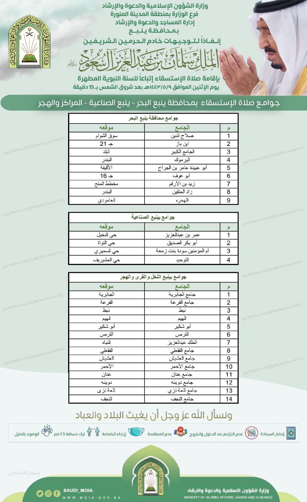 مواقيت الصلاة ينبع